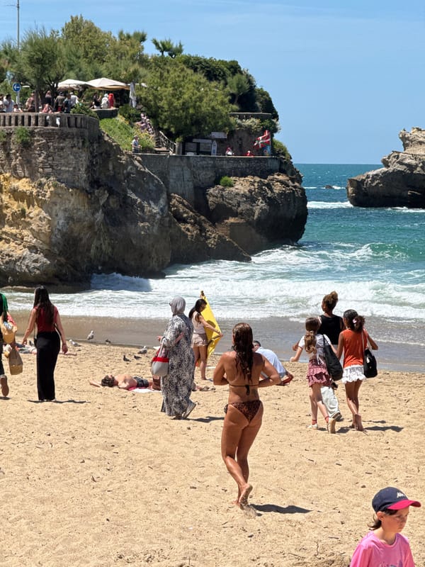 Summer day documented across Biarritz beaches and landmarks