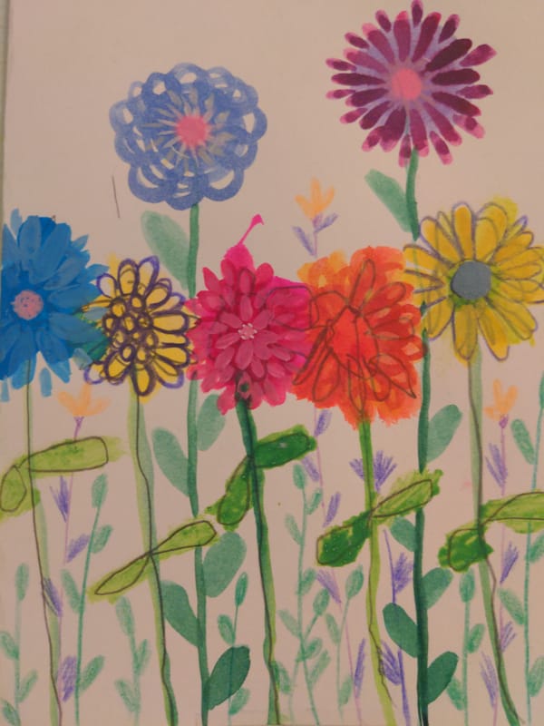 Children's artwork and crafts displayed in Moscow