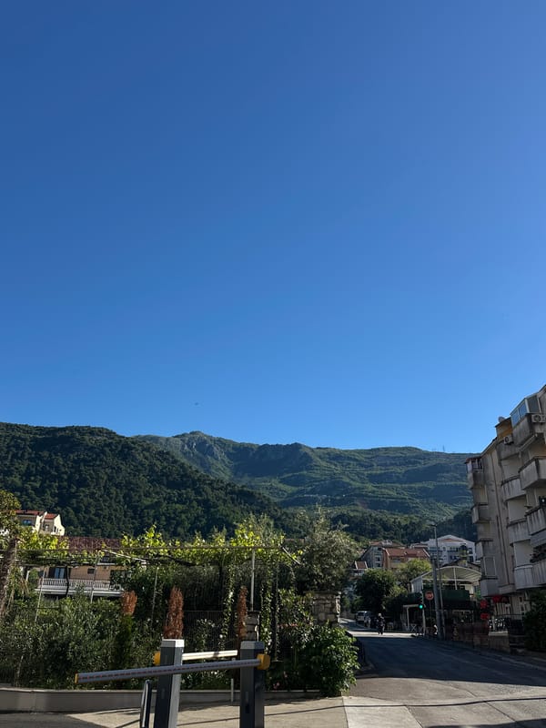 Morning scenes captured in Budva, Montenegro
