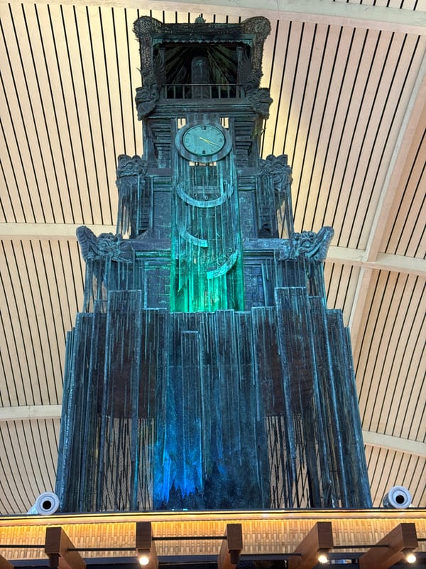 Cultural displays and bronze sculpture documented in Kuta, Indonesia