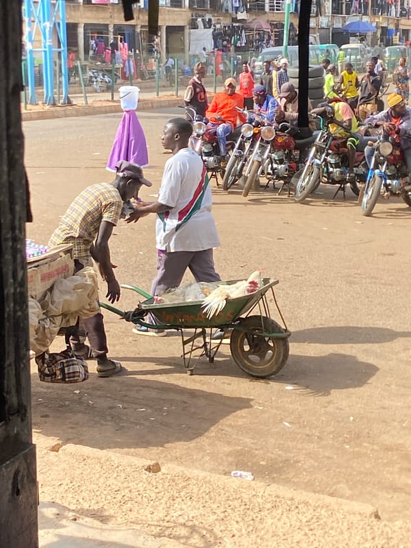Morning street life documented in Bukuru, Nigeria