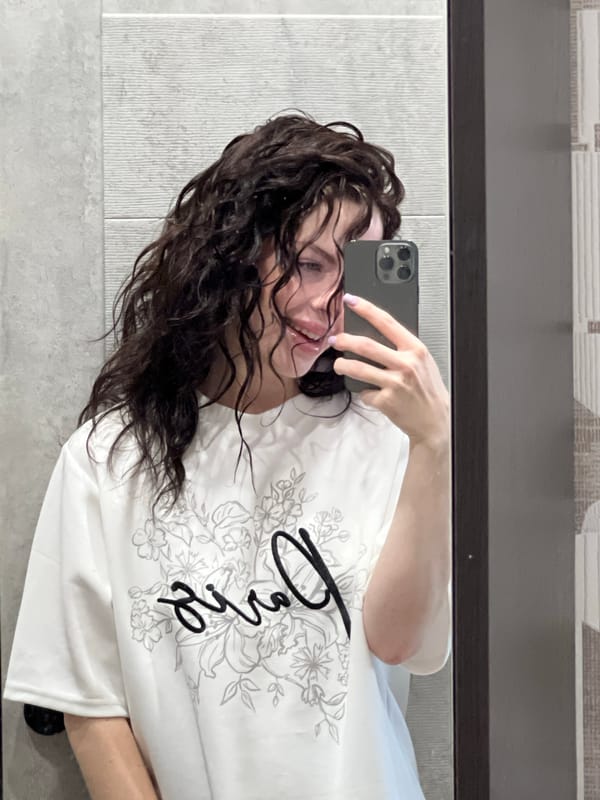 Woman Takes Multiple Selfies in Krasnodar, Russia Morning