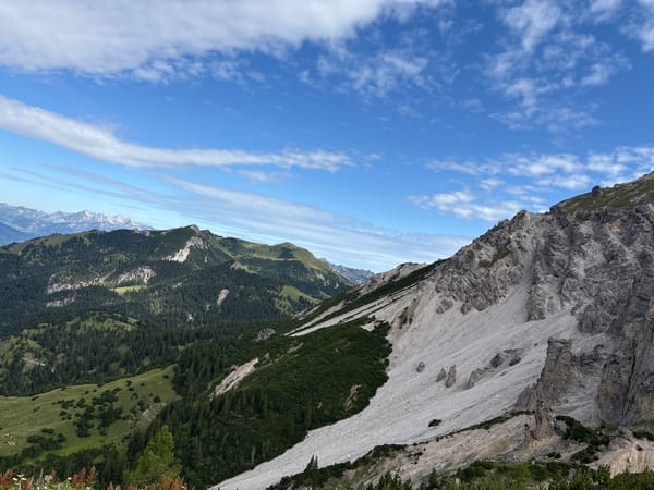 Morning in the Malbun alpine landscape, multiple angles