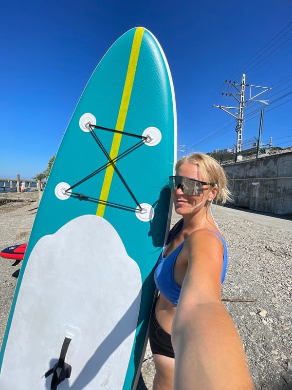 Paddleboard morning at the Sochi waterfront