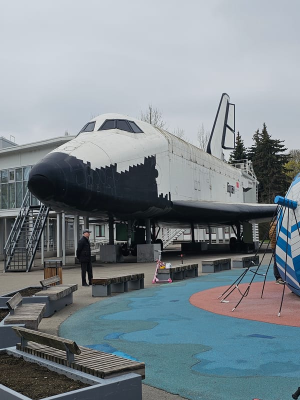 Soviet Buran Space Shuttle Exhibited in Moscow Park