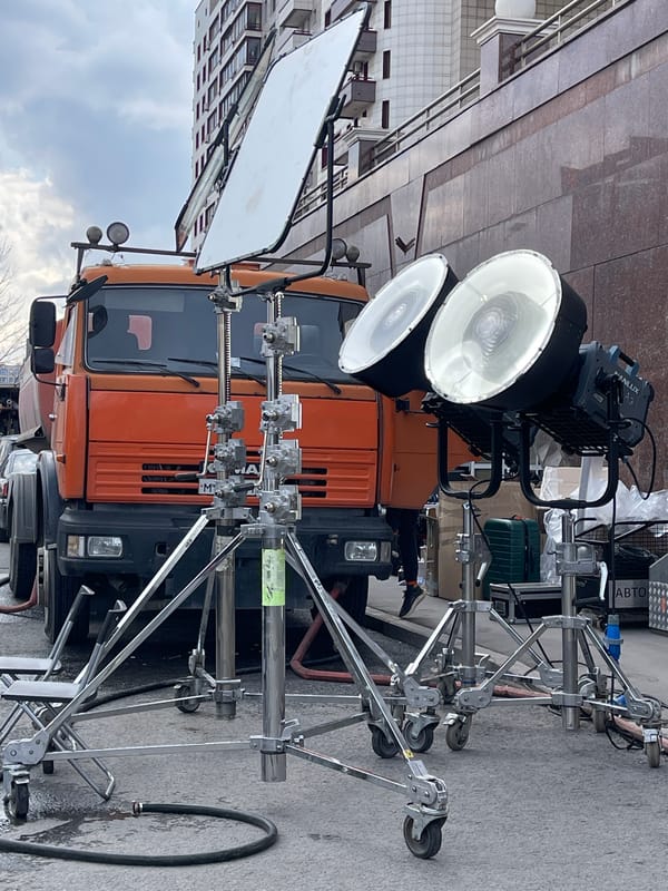 Photographer documents street vehicles on Moscow's Mosfilmovskaya Street
