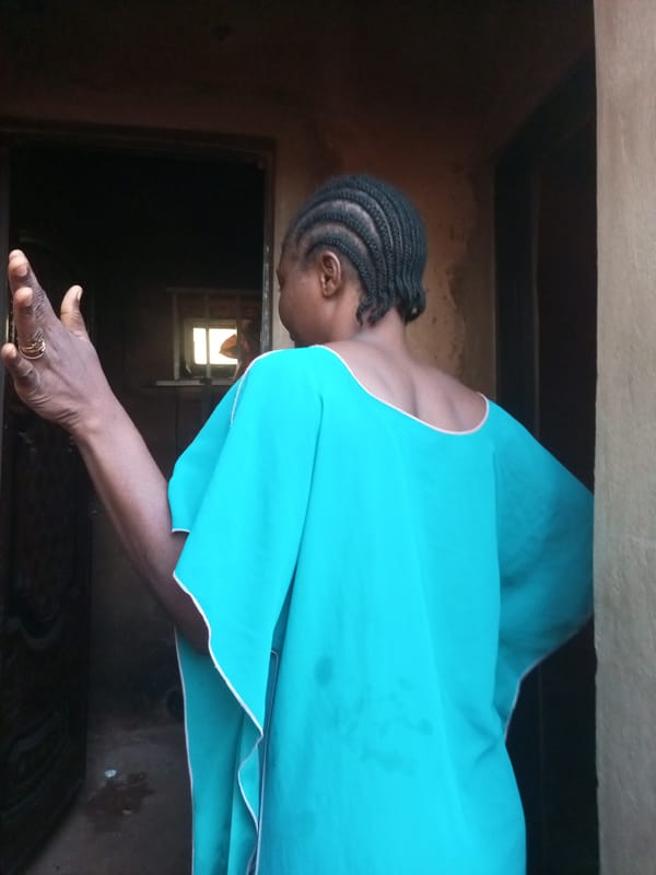 Everyday life in a Tempure, Nigeria residential compound