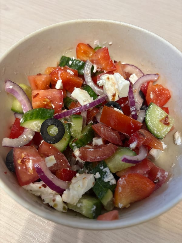 Greek salad documented in Fedorino, Russia