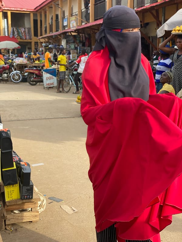 Daily street life documented in Nigerian market town