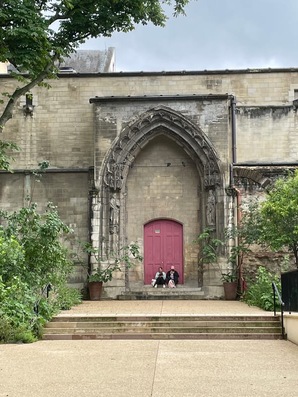Historic stone building entrance documented in Paris