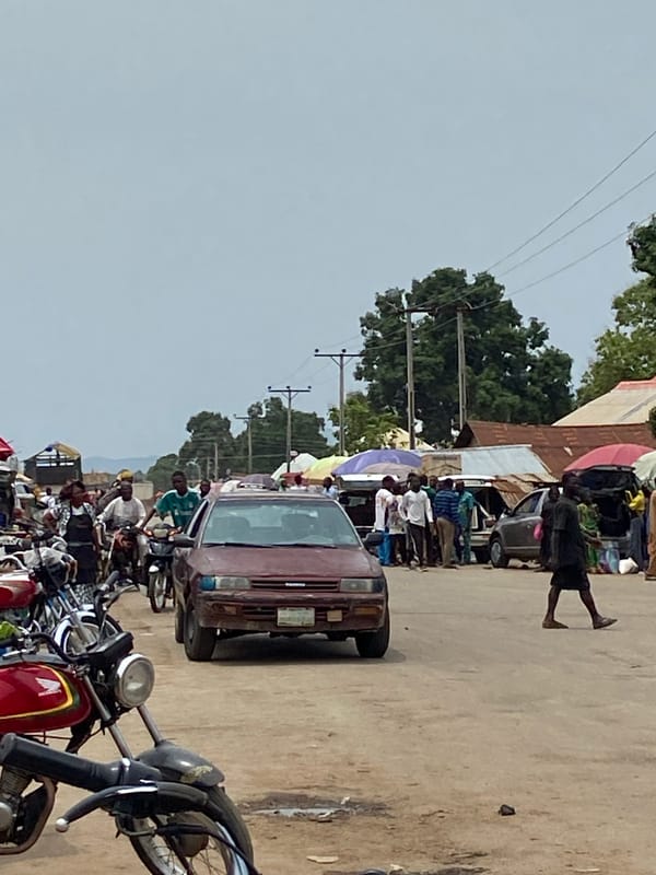 Daily street life documented in Mararaba, Nigeria commercial district