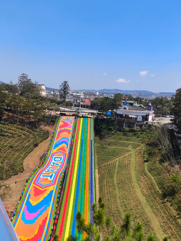 Tourist slide with DALAT lettering spotted in Vietnam resort city