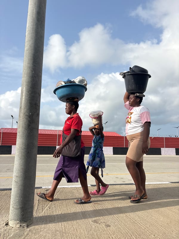 Morning street life documented in Alaguntan, Nigeria