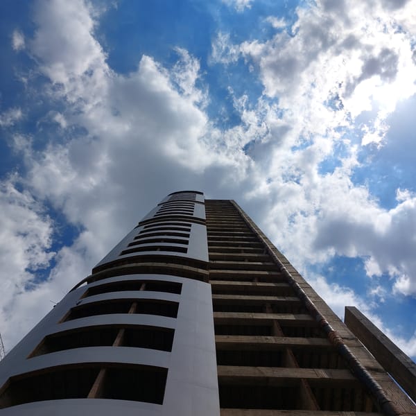 Construction progress documented on tall buildings in San Diego, Venezuela