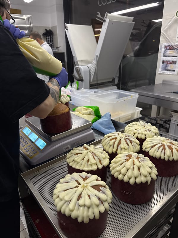 Food preparation and service activities documented in Belgrade bakery