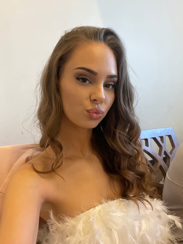 Woman Takes Selfie Indoors in Stara Zagora, Bulgaria