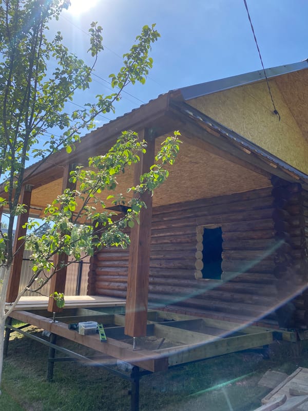 Family activities documented around Chaikovsky construction site