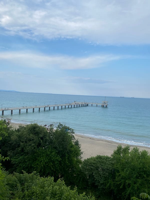 Burgas seafront and Sea Garden in full summer afternoon swing