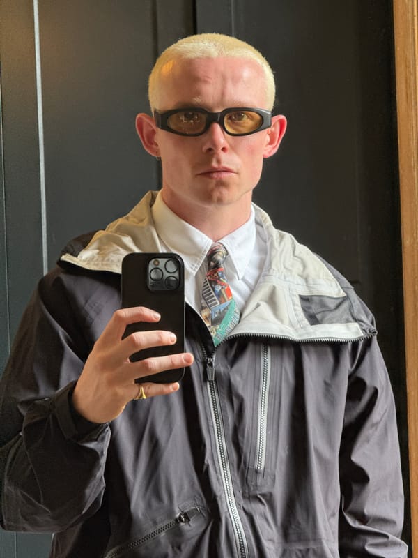 Person takes selfies indoors in London