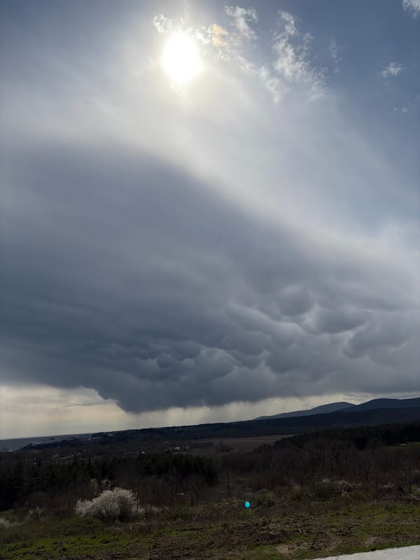 Dramatic mammatus-like clouds observed over Kiten, Bulgaria