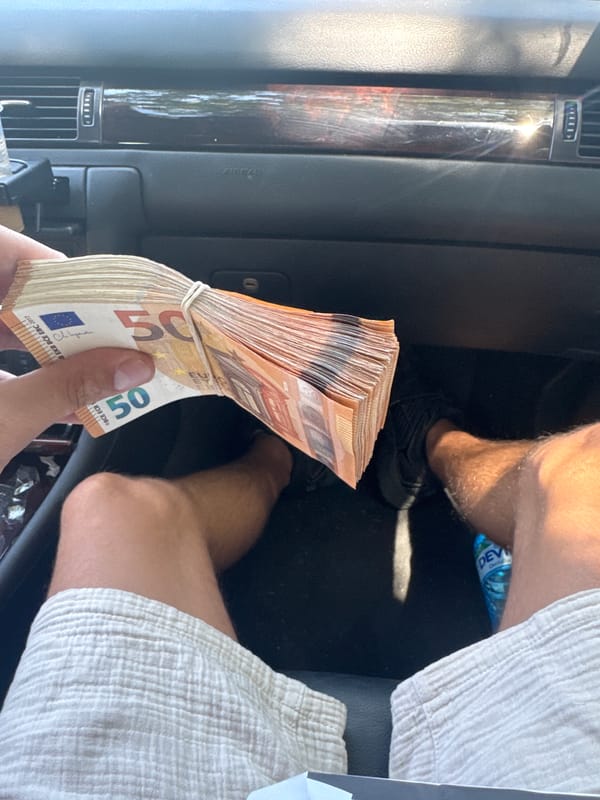 Cash handling and a bank visit in Sofia, August 2026