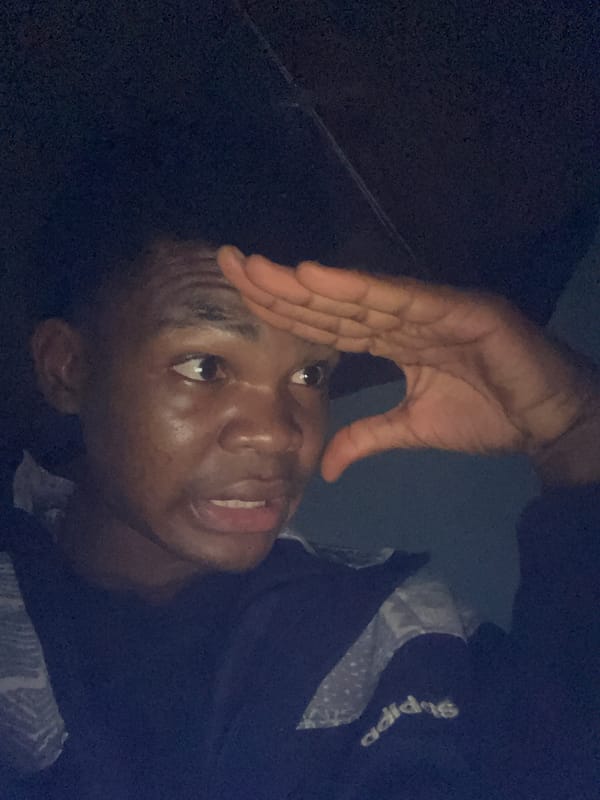 Young person documents late-night moments with selfies in Nigeria