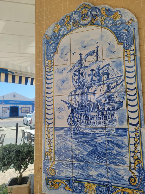 Beach day activities in Quarteira, Portugal
