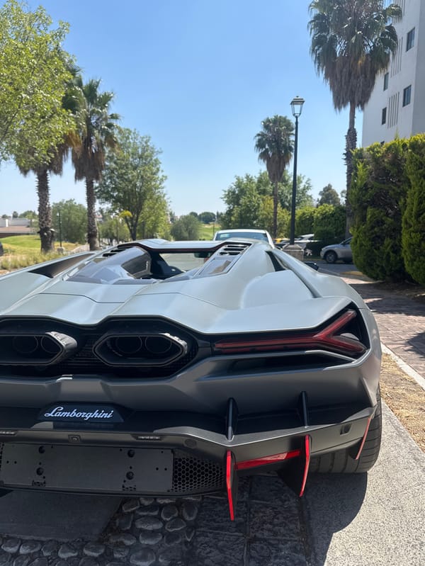 Lamborghini spotted parked in San Bernardino Tlaxcalancingo, Mexico