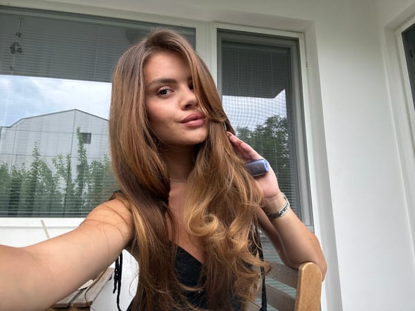 Woman documents afternoon with selfies across Plovdiv, Bulgaria