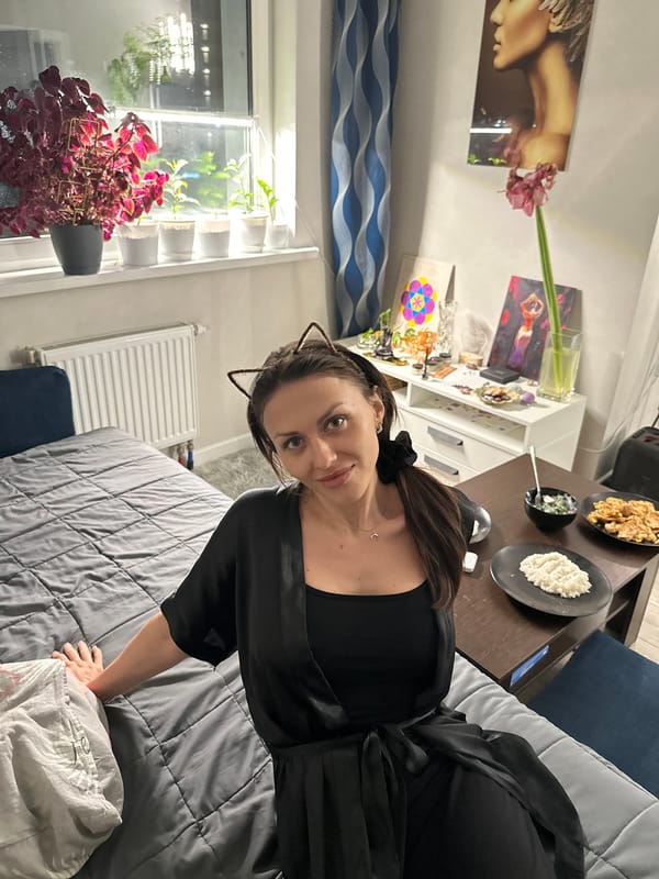 Woman observed in private room in Murino, Russia