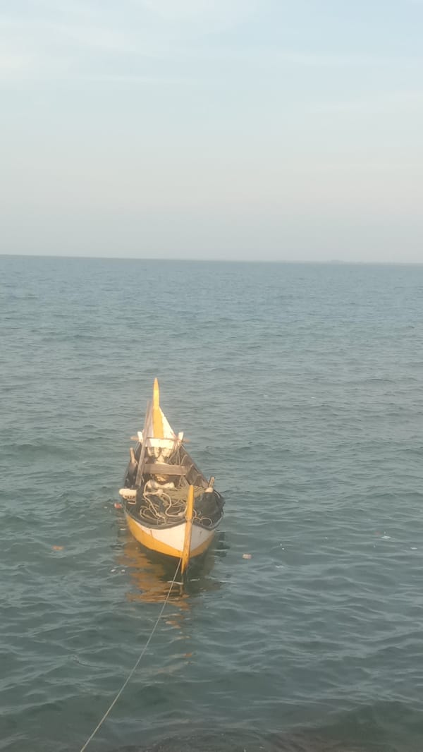 Morning coastal life documented in Lhokseumawe, Indonesia