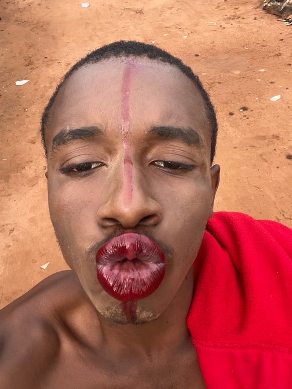 Young man photographed in Onitsha, Nigeria