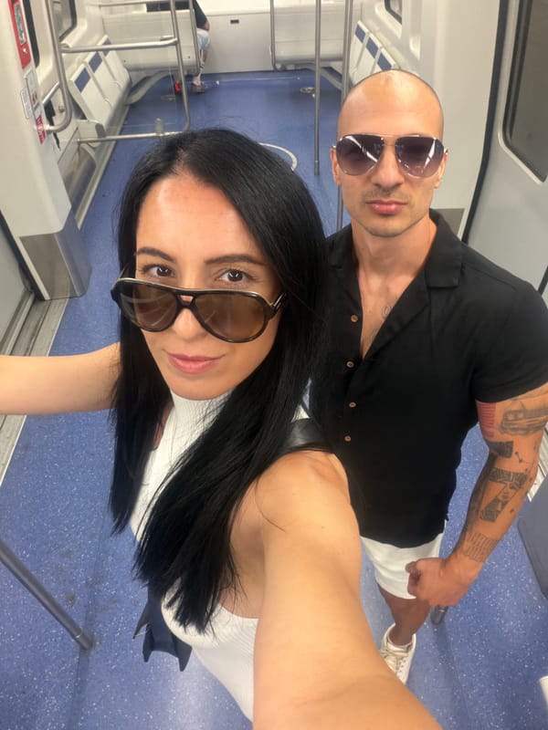 Candid moments aboard the Milan Metro, July 2026.