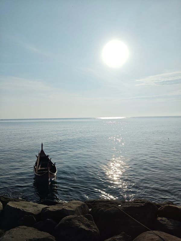 Coastal daily life scenes captured in Lhokseumawe, Indonesia