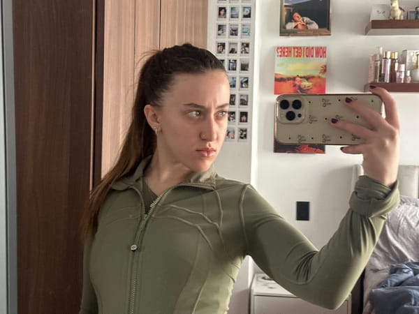 Woman takes mirror selfies in Huixquilucan, Mexico