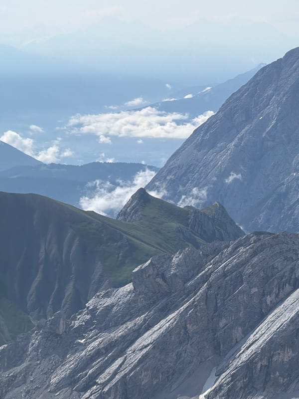 High-altitude views from the Zugspitze area, Bavarian Alps