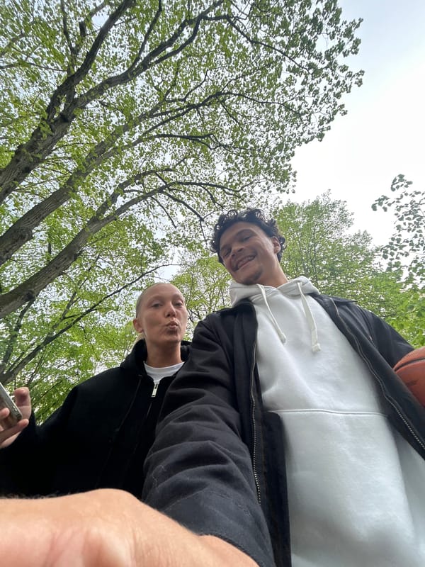 Couple Takes Playful Selfies in Noisiel Park