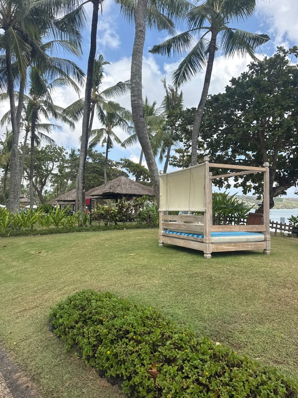 Lazy morning at a Kuta Selatan beachfront resort