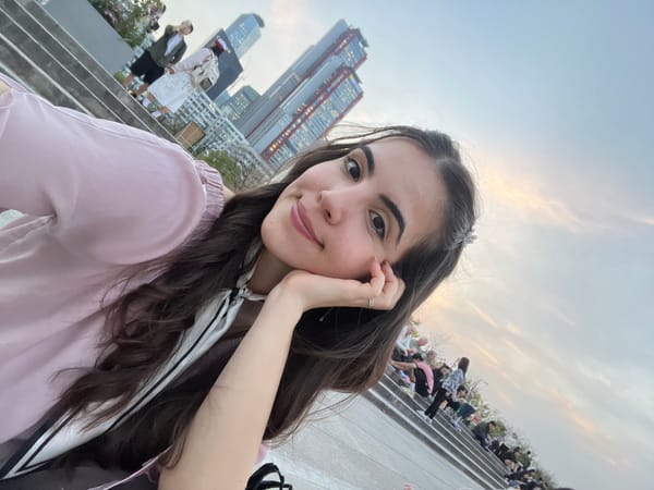 Woman takes selfie in Seoul