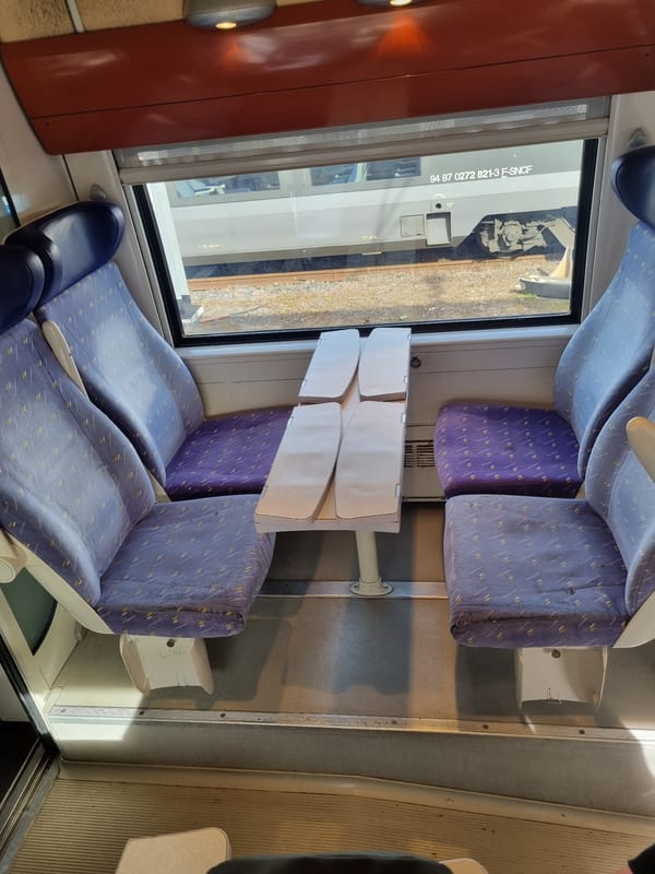 Train interior documented in Forbach, France