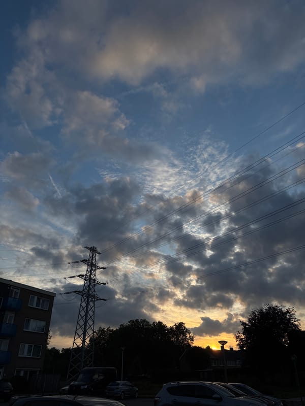 A quiet June evening in Enschede, inside and out