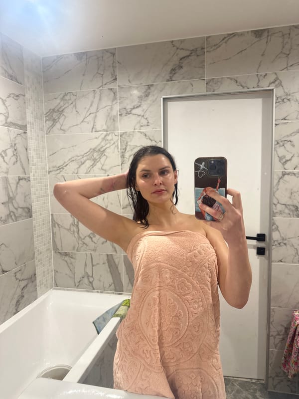 Bathroom selfie session with a few unrelated snapshots mixed in