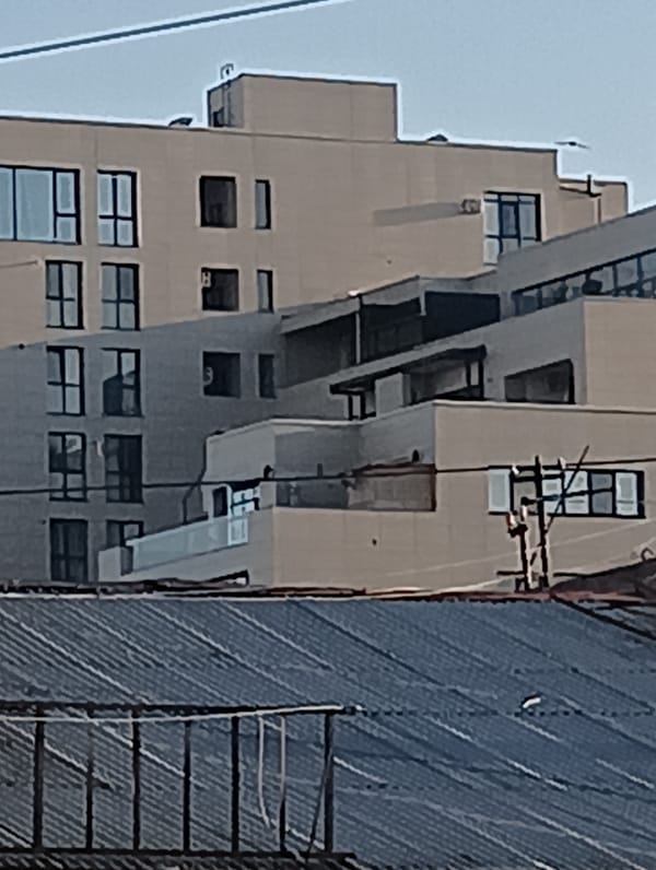 Modern apartment building documented in Yerevan, Armenia