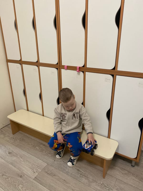 Child plays at daycare facility in Sochi, Russia