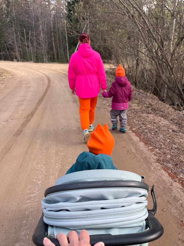 Early morning family outing documented in Chaikovsky, Russia
