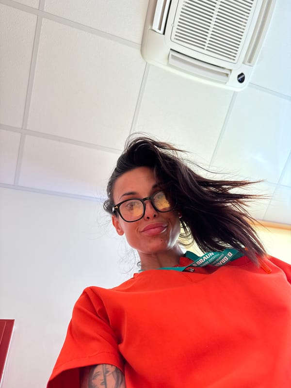 Quick snapshots in scrubs at a Pleven healthcare facility