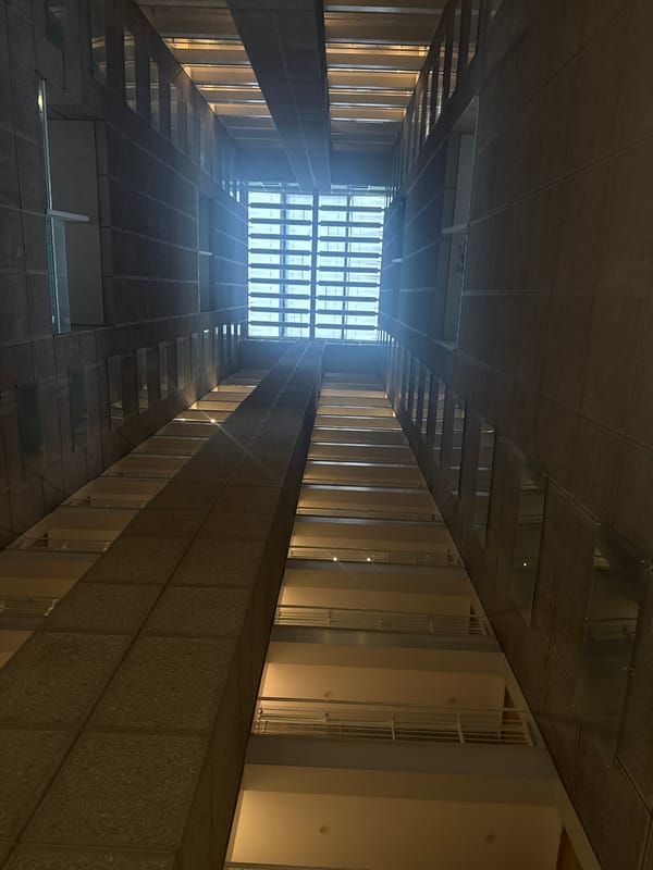Interior view captured at Mexican Stock Exchange atrium