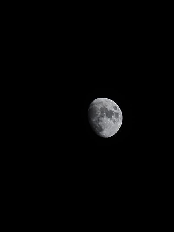 Moon and nighttime scenes from Quarteira, Portugal