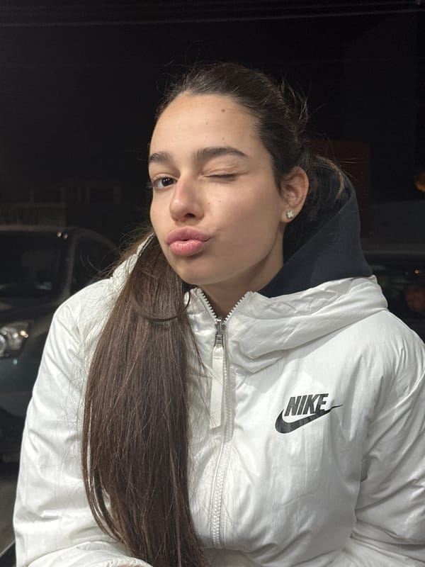Woman in Nike jacket spotted at Plovdiv shops