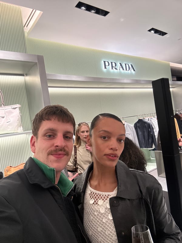 Three people spotted shopping inside London Prada store
